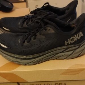Hoka Black and Gray Performance Running Shoes